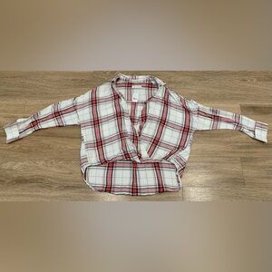 NWT shirt plaid top by Lou & Grey, small